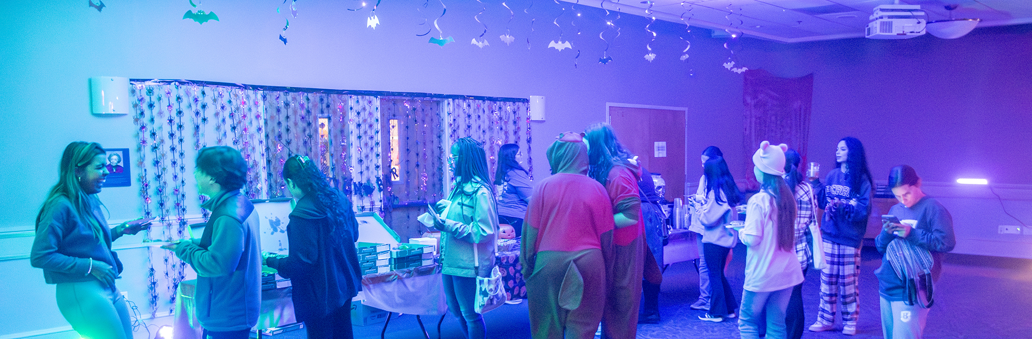 Students attending a KCAB event
