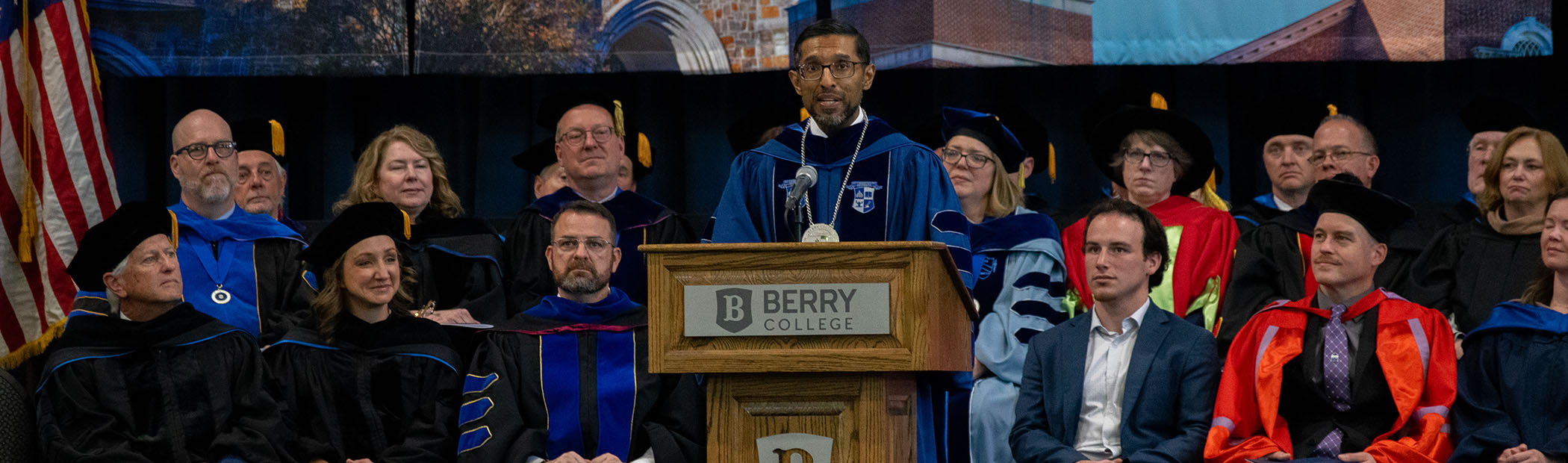 New President Sandeep Mazumder addressing the crowd