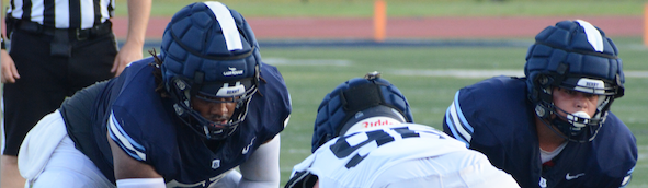 Football Players Lined up For Play